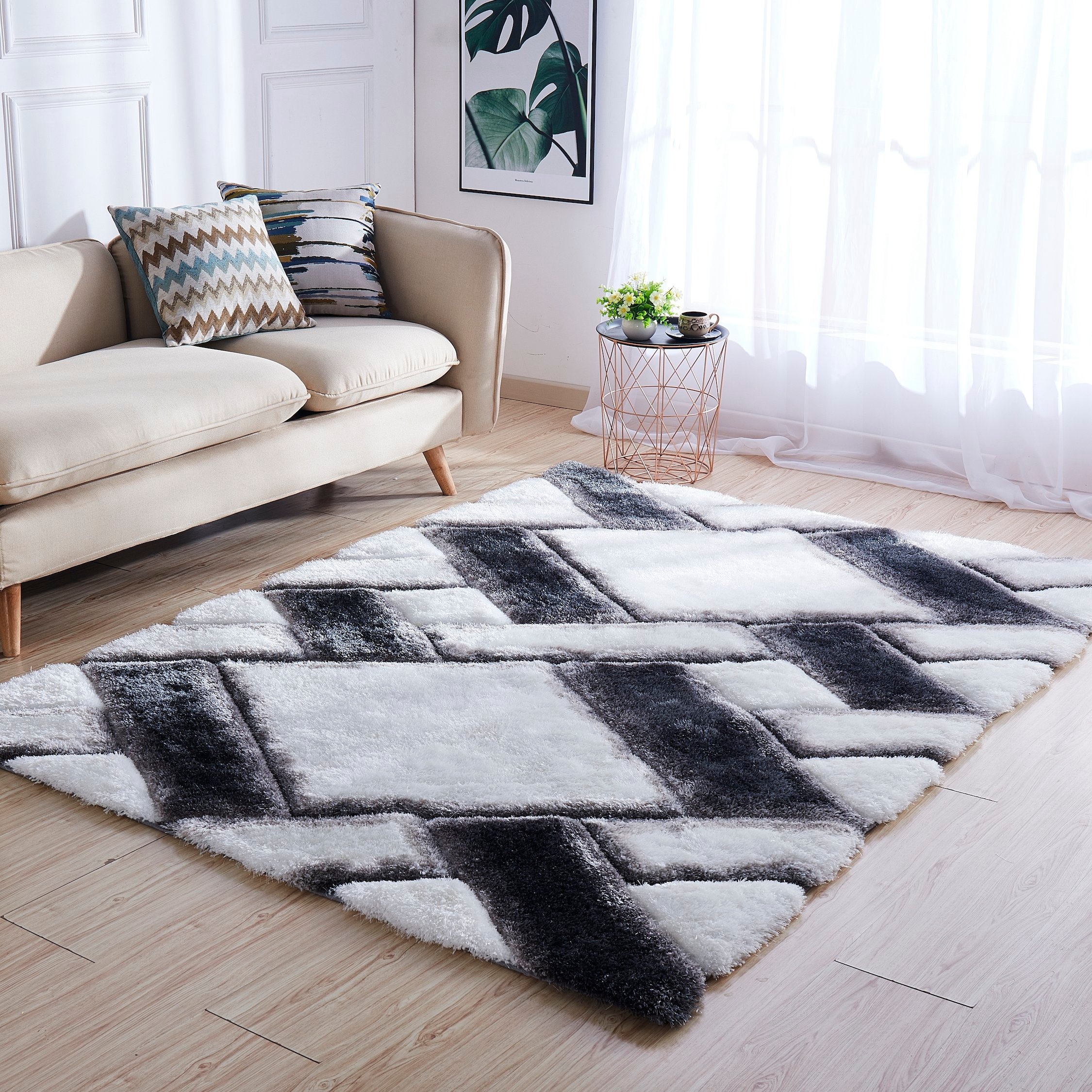 MDA Rugs Mateos Shag Collection Area Rug