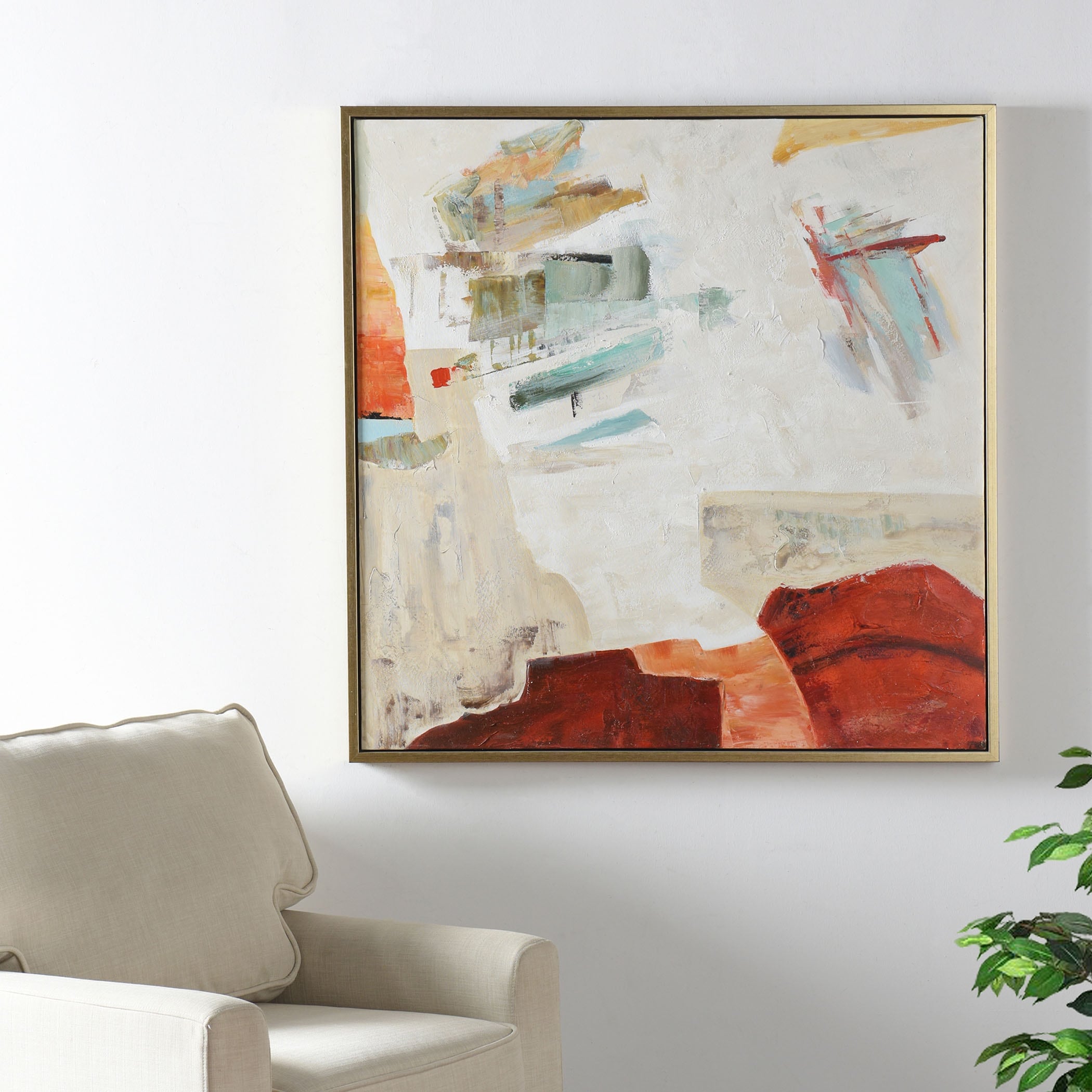 StyleCraft Contempt - Hand Painted Stretched & Framed Canvas Wall Art