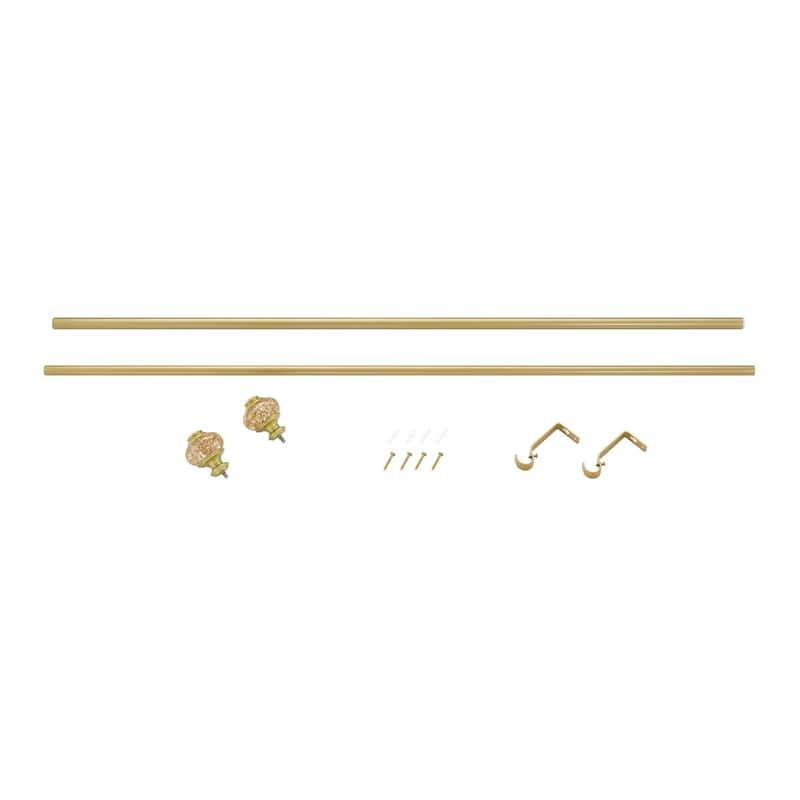 Acroma Luxury Spherical Gold Curtain Rod