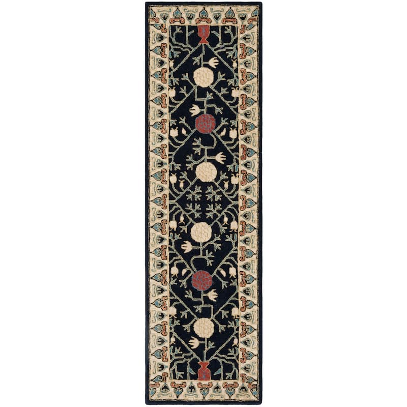 SAFAVIEH Handmade Heritage Whirwind Traditional Oriental Wool Rug