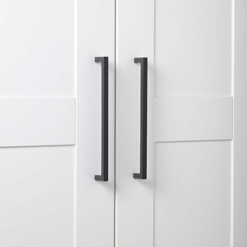 GlideRite 5-Pack 7-9/16-inch Center Solid Square Bar Pull