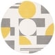 preview thumbnail 61 of 70, SAFAVIEH Handmade Rodeo Drive Frouwa Mid-Century Modern Wool Rug 6' Round - Grey/Gold - Round