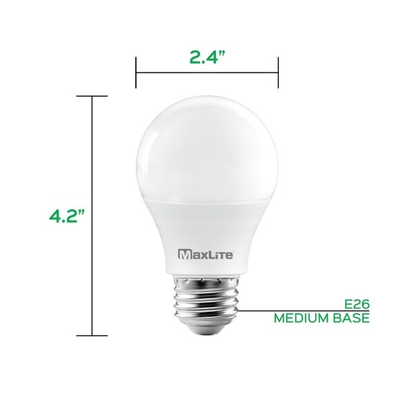 MaxLite LED Birnen – 4er Pack, Dimmbar, 800 Lumen (wie 60W), Für Geschlossene Lampen & Feuchträume