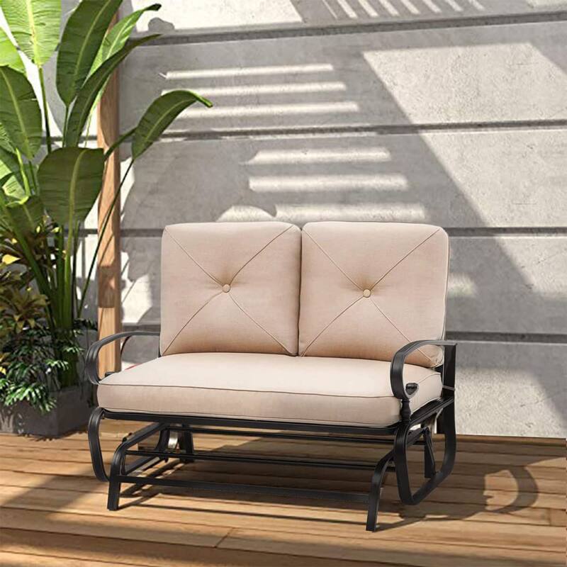Nista Outdoor Loveseat Glider Chair by Havenside Home
