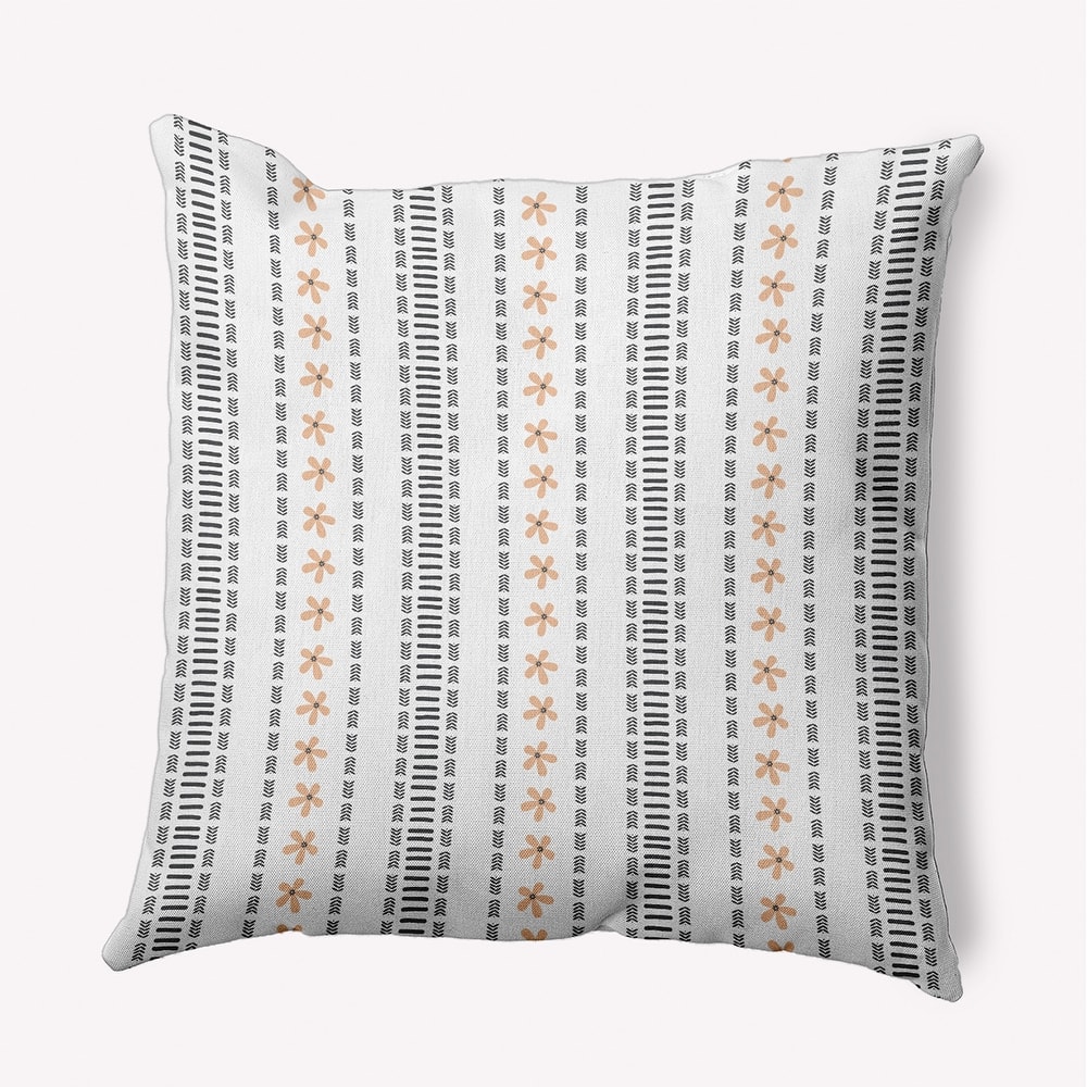 Dainty Stripes Indoor/Outdoor Throw Pillow