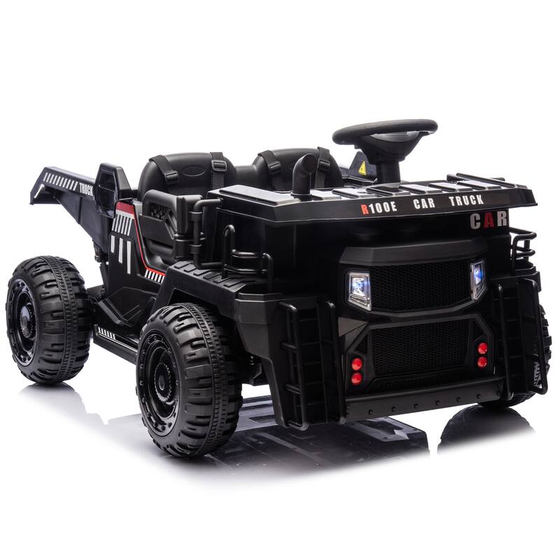 24V Two-Seater Kids Ride-On Electric Car with 400W Motor, Electric Rear Dump, Bluetooth, MP3, Remote Control 鈥?For Kids 3+