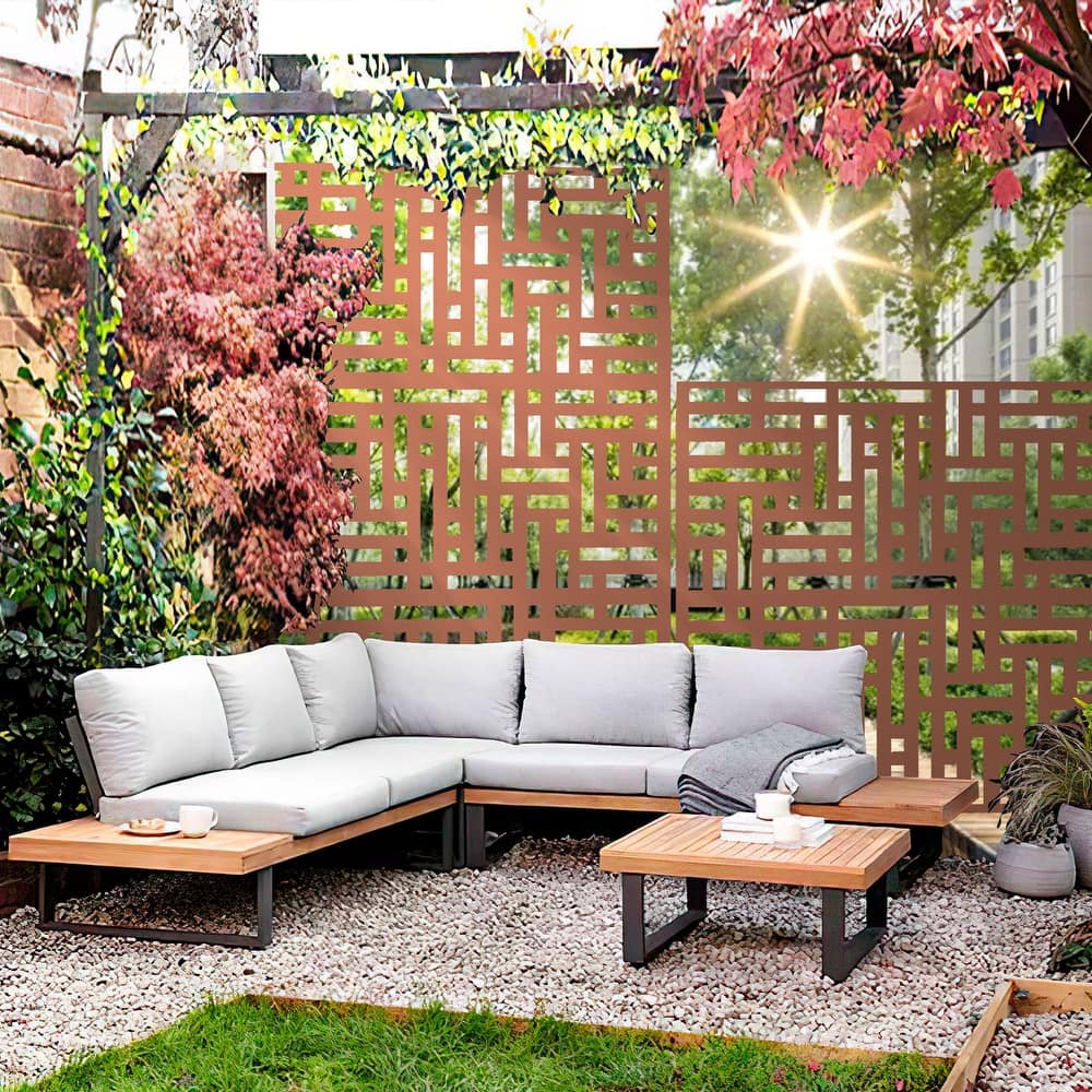 6 ft. H x 4 ft. Metal Privacy Screen Free Standing - 72*47