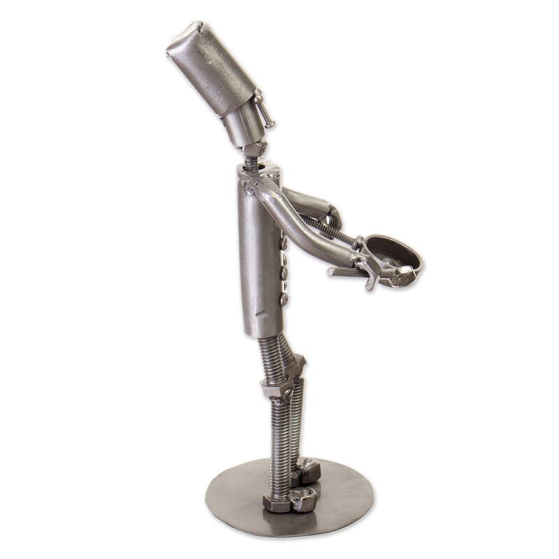 Novica Handmade Metallic Flavors Recycled Metal Sculpture