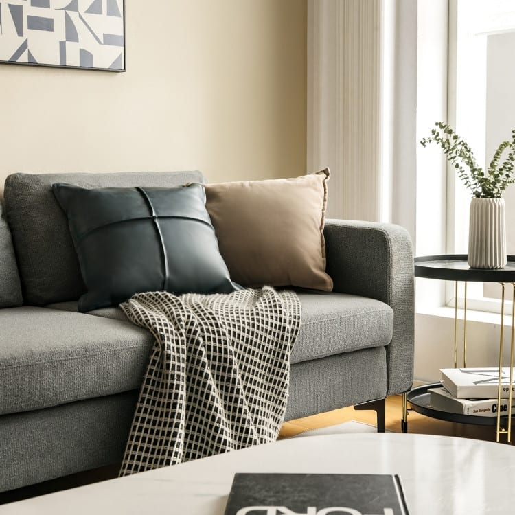 Modular L-shaped Sectional Sofa with Reversible Chaise and 2 USB Ports - 94.5" x 63" x 32.5"(L x W x H)