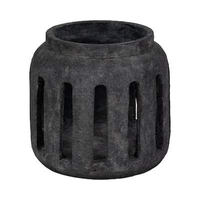 Sagebrook Home Lantern Hurricane With Open Slats Terracotta Lanterns Decor