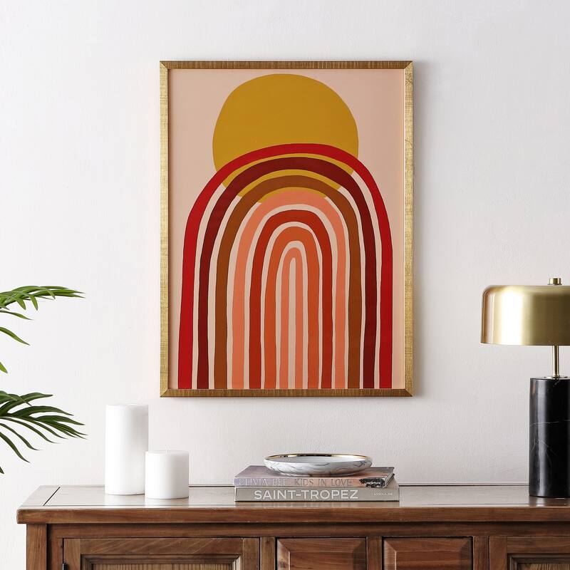 SAFAVIEH Pepa Here Comes The Sun 18 x 24-inch Framed Wall Art