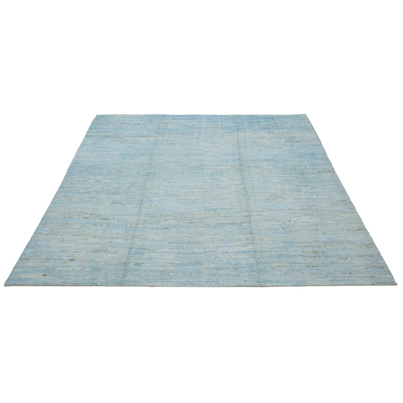 ECARPETGALLERY Hand-knotted Finest Peshawar Ziegler Blue Wool Rug - 10'3 x 11'7