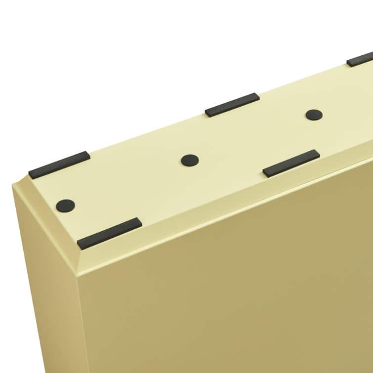 Metallic Heavy Planter for Outdoor Plants, 24.02" H x 30" W x 9.84" D	Tall and Long Metal Divider Planter Box