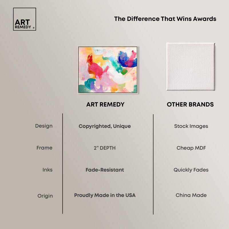 Pastel Riot I Colorful Canvas by Art Remedy