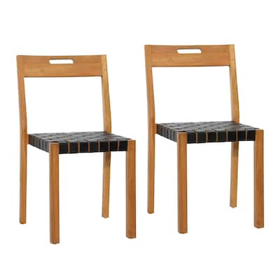 Glenview Teak Upholstered Dining Chair (Set of 2)