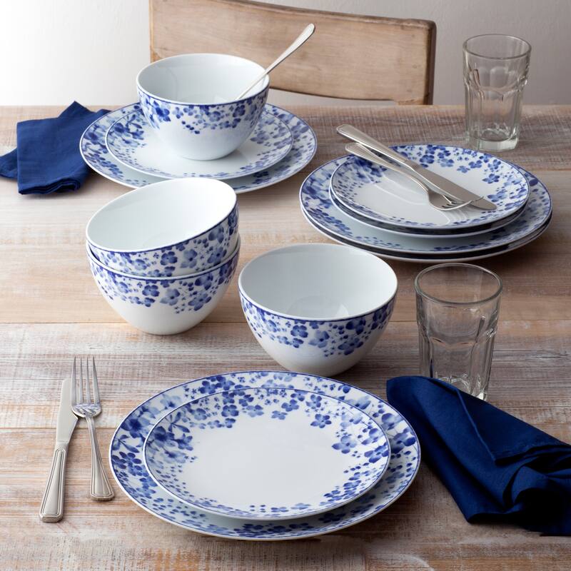 Noritake Bloomington Road 12-Piece Dinnerware Set, Service For 4