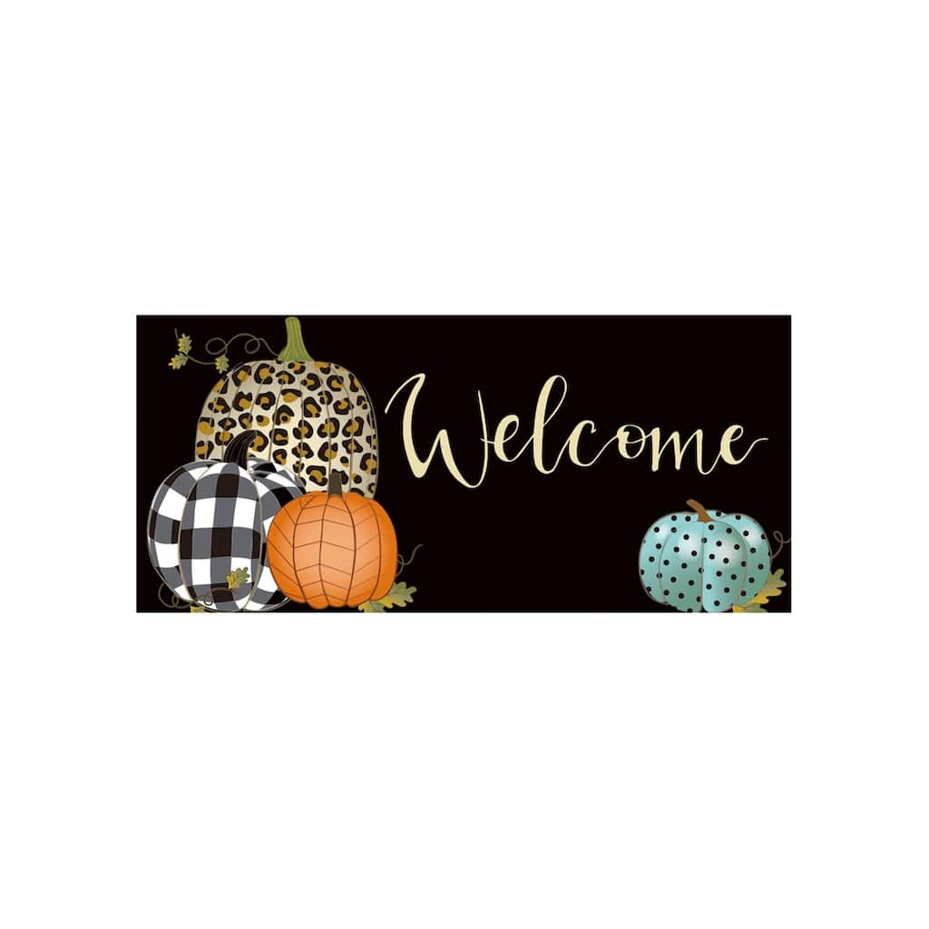 Mixed Print Pumpkins Sassafras Switch Mat - Multi-Color