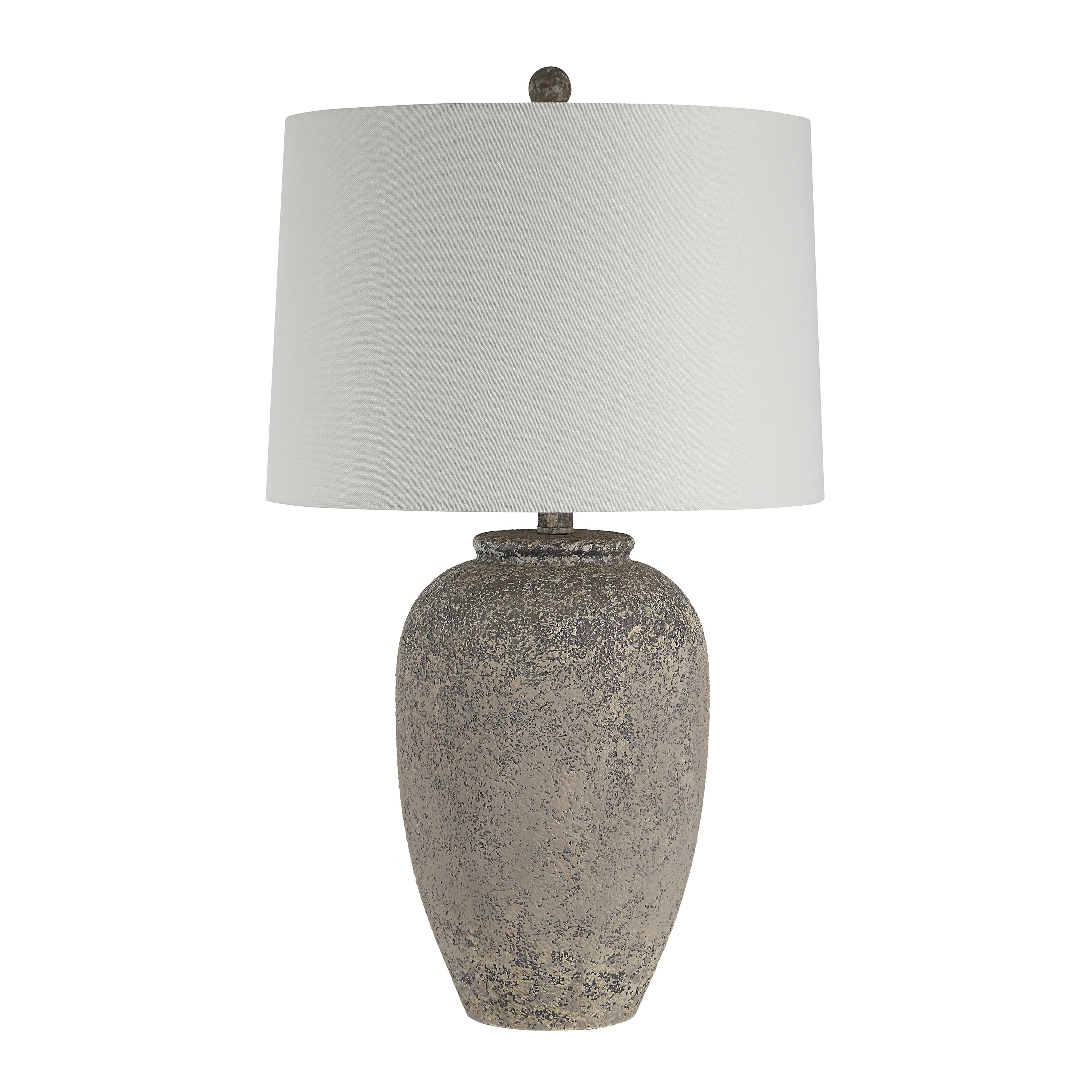 Everren Klay 27.0" Height Table Lamps, Natural Brown