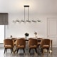 preview thumbnail 9 of 25, 22-Light Linear Chandelier Sputnik Chandeliers Modern Chandeliers for Dining Room