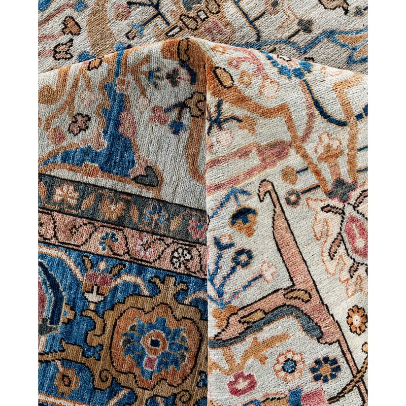 Serapi One-of-a-Kind Hand-Knotted Area Rug - Ivory - 9' 0" x 12' 1"