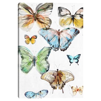Les Papillons 1 by Studio Arts Canvas Art Print
