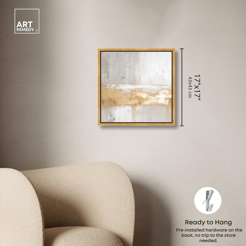 Melted Goldscape III Canvas by Art Remedy