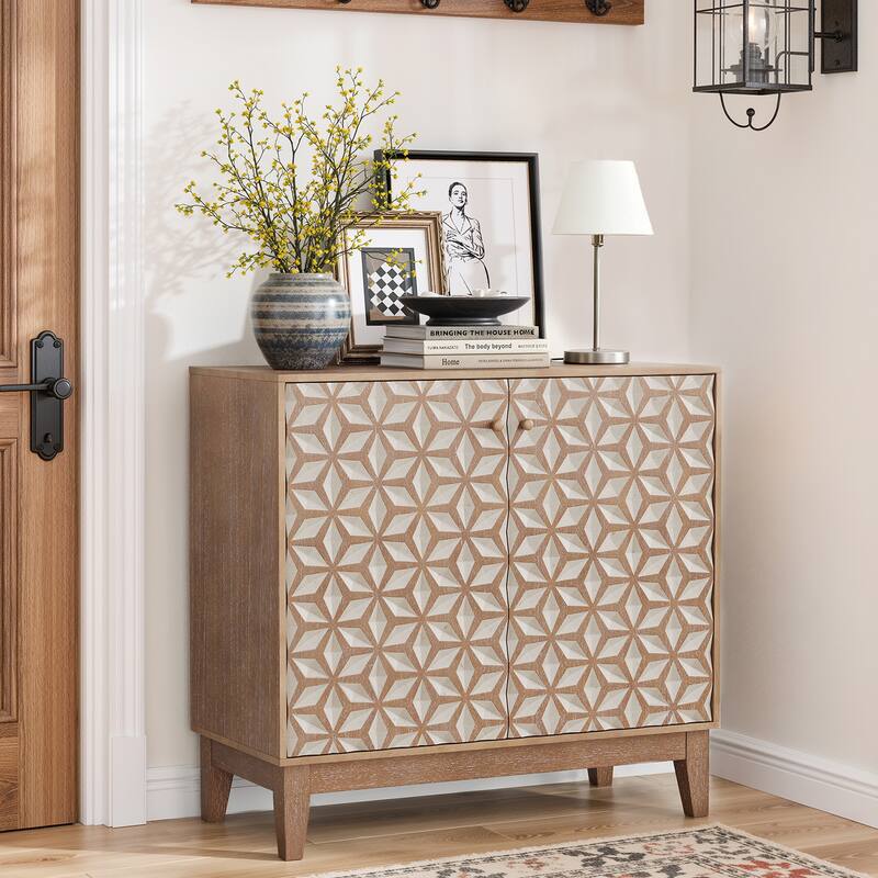 geometric design sideboard