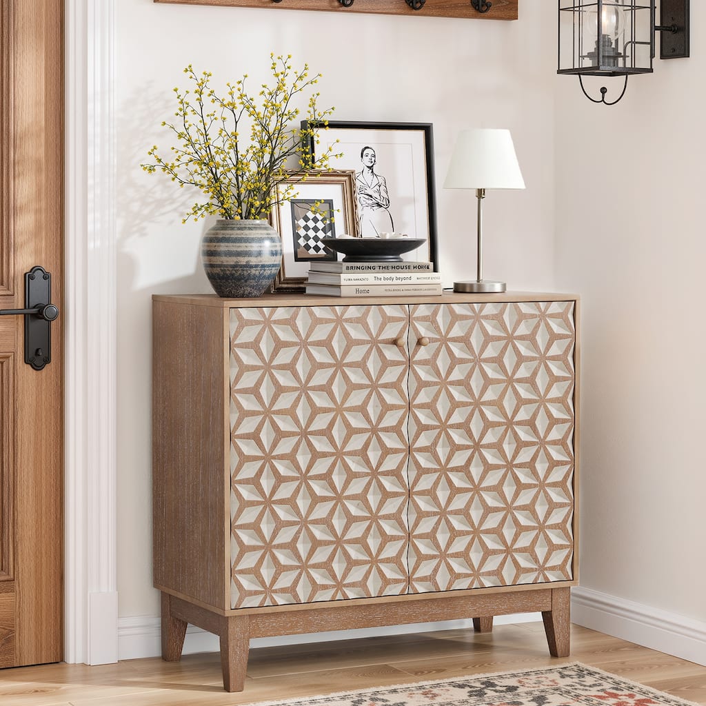 geometric design sideboard