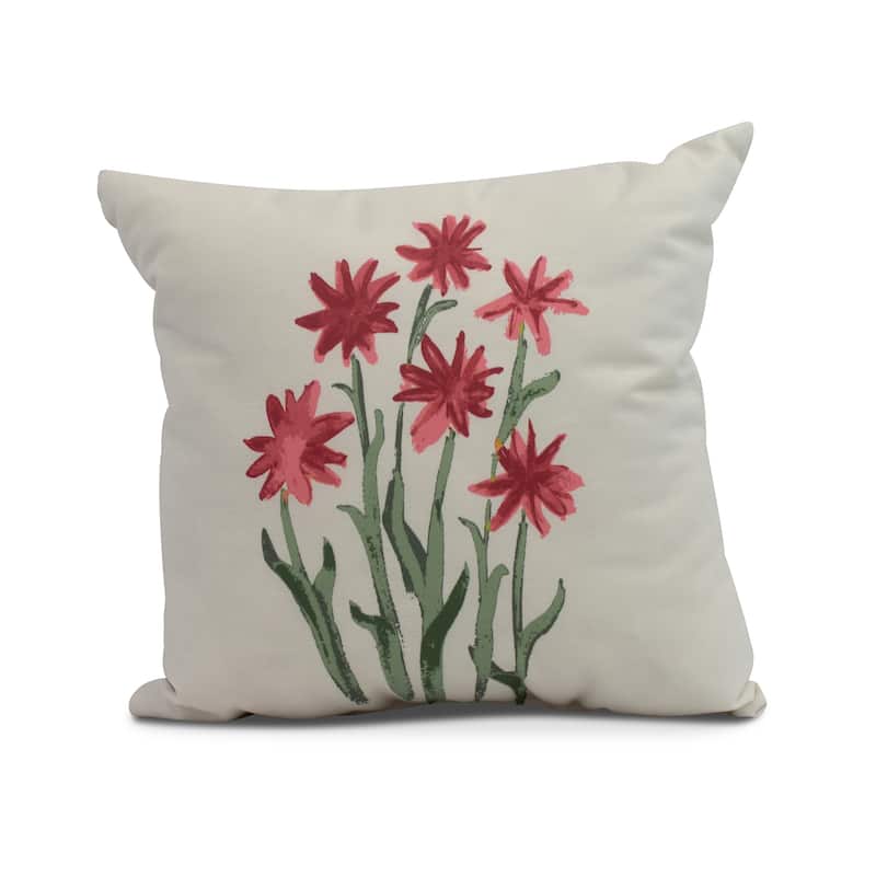 20 x 20 inch Daffodils Decorative Pillow - Pink