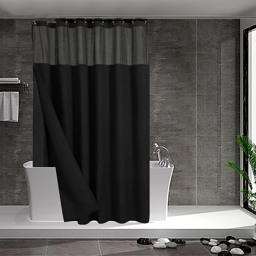 Black shower deals curtain liner