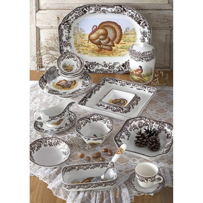 Spode Woodland Ascot Cereal Bowl Assorted Dogs - 8 Inch
