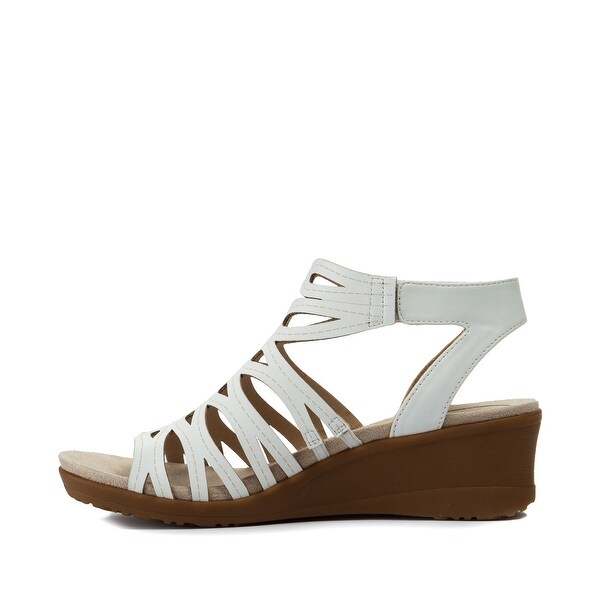 baretraps white sandals