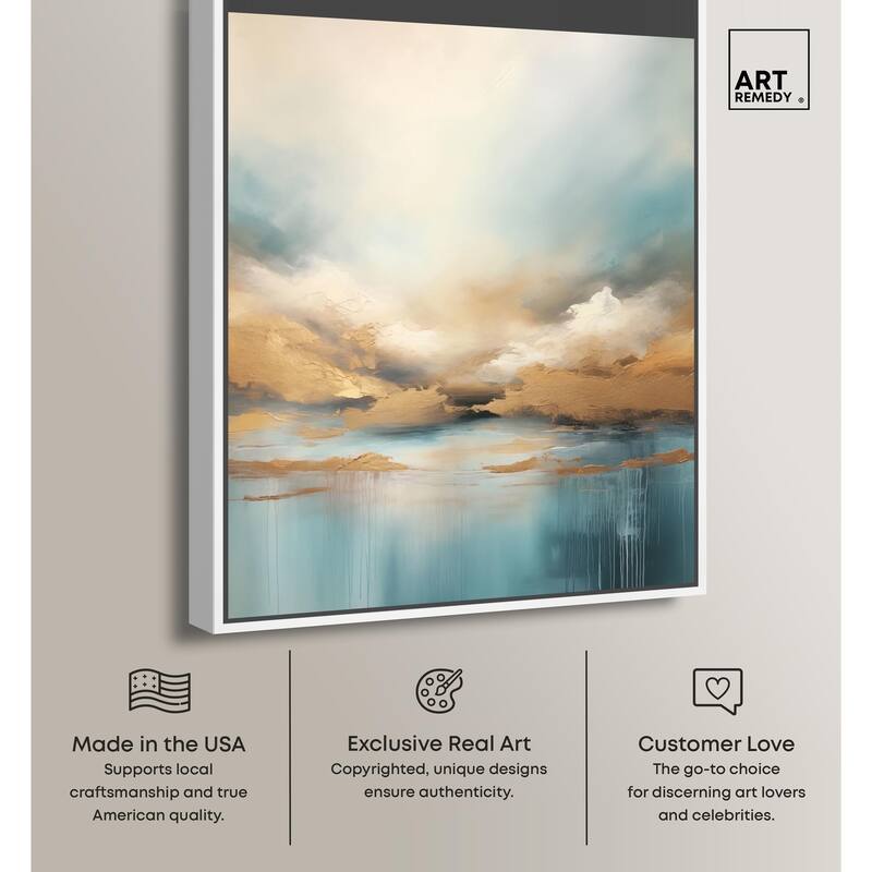 Cloudscape in Gold I Canvas by Art Remedy