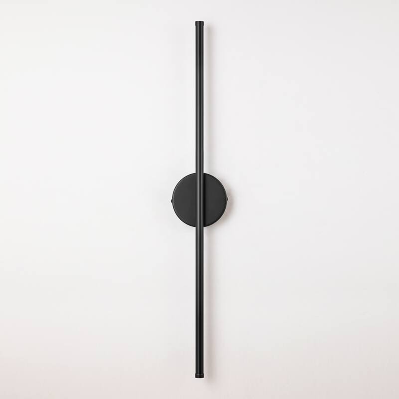 1-Light Black/ Gold/ Nickel Modern Long Linear Strip Wall Sconce Dimmable LED Bathroom Vanity Light