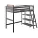 preview thumbnail 6 of 10, Now Furniture Solid Wood Twin High Loft Bed with Bookcase