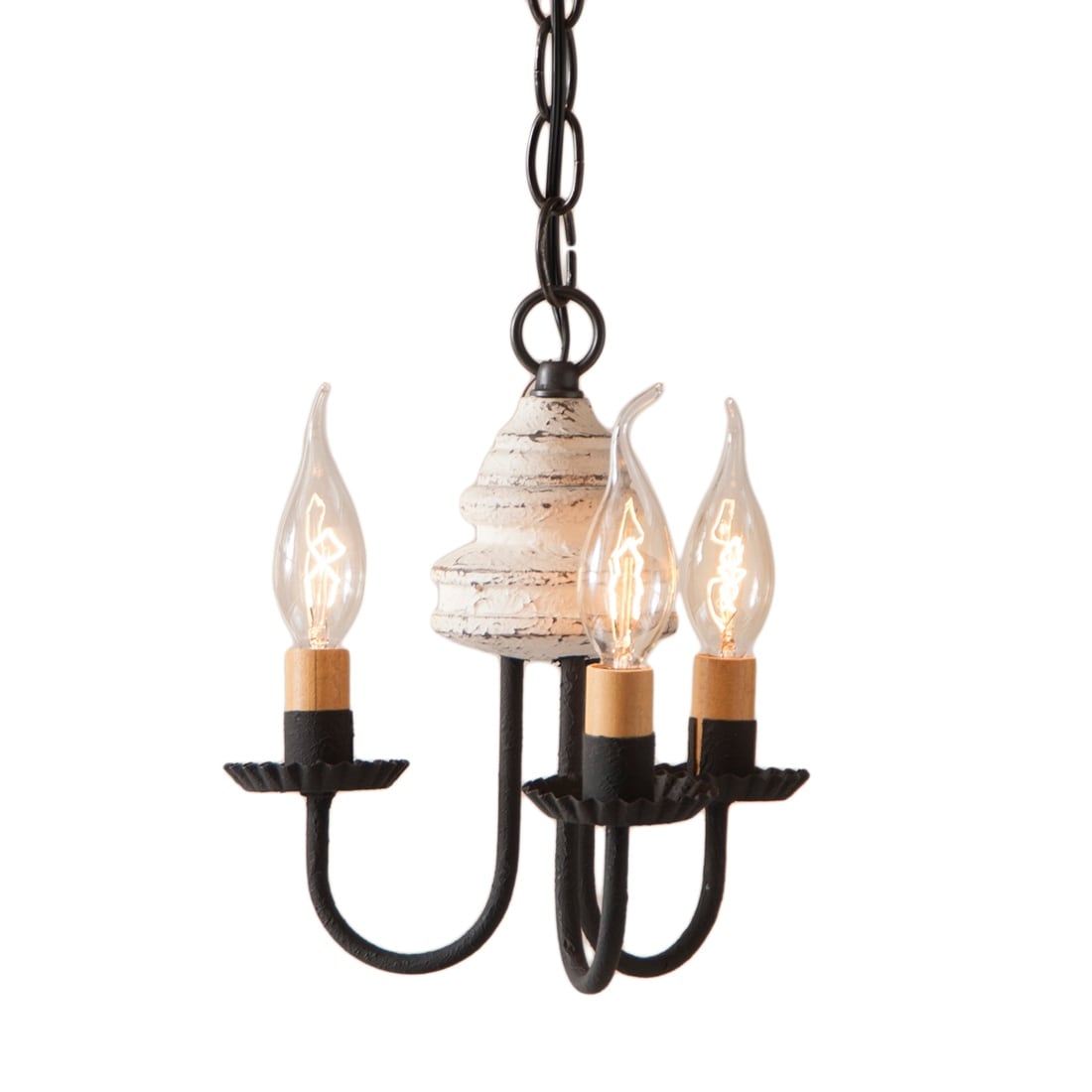 Bellview Chandelier in Vintage White - 10.5 X 9 X 9 inches - Chandeliers For Bedrooms by Overstock.com