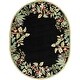 preview thumbnail 7 of 28, SAFAVIEH Handmade Chelsea Danika French Country Wool Rug 7'6" x 9'6" Oval - Black/Green - Oval