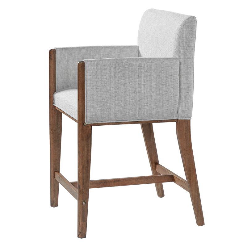 Christopher Knight Home - Modern Upholstered Counter Stools with Arms - Set of 2