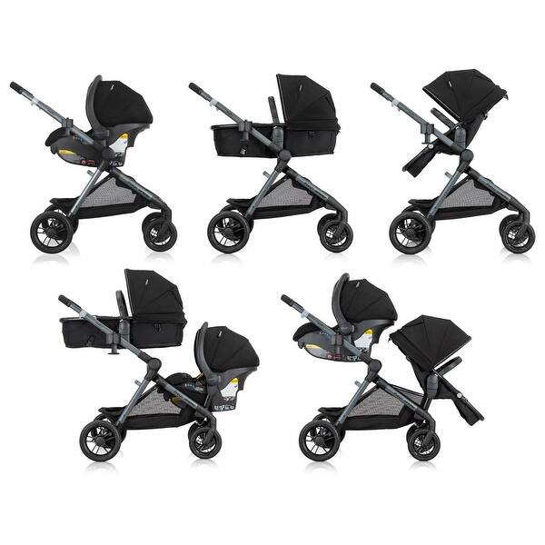 Pivot Xpand Modular Travel System with LiteMax Infant Car Seat, Ayrshire Black