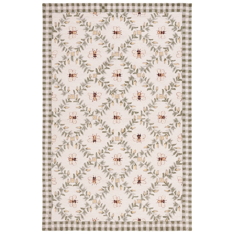 SAFAVIEH Handmade Chelsea Aubree French Country Trellis Wool Rug