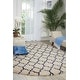 preview thumbnail 65 of 114, Nourison Amore Shag Area Rug Ivory/Dark Blue - 7'10" Round - Runner/Round