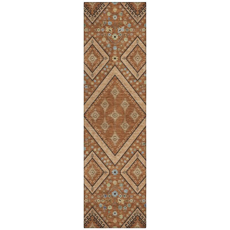 Machine Washable Indoor/ Outdoor Boho Milli Chantille Rug