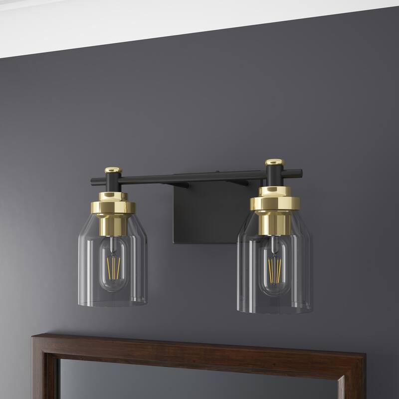 Modern 2/3-Light Glass Style Over Mirror Vanity Lighting Fxiture