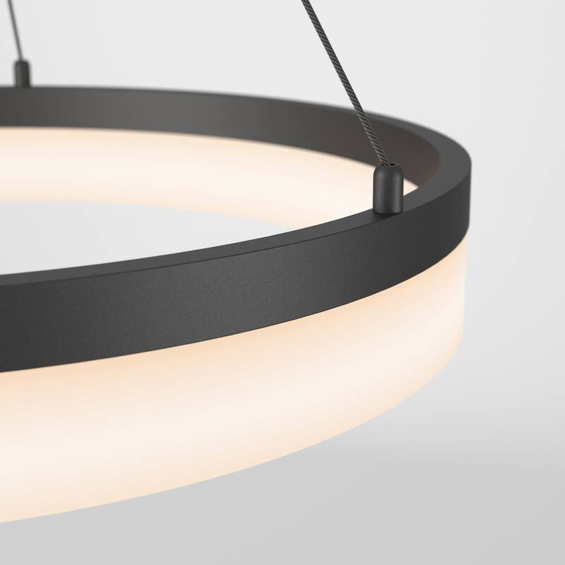Artika Optical Ring LED Pendant Multiple CCT, Black