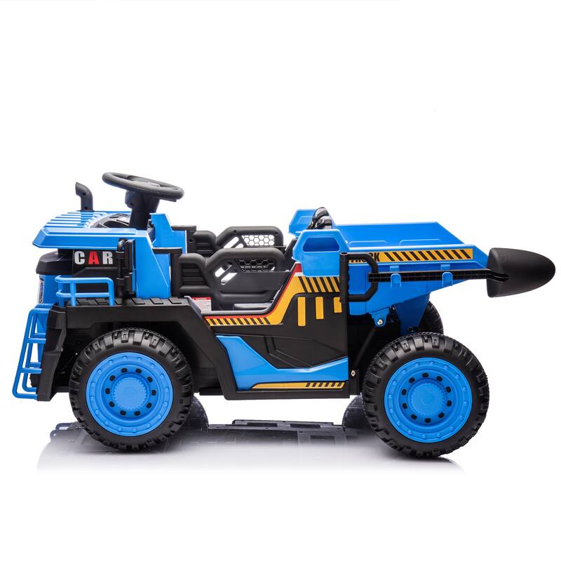 24V Two-Seater Kids Ride On Electric Car with Remote Control Electric Dump and Multimedia Functions