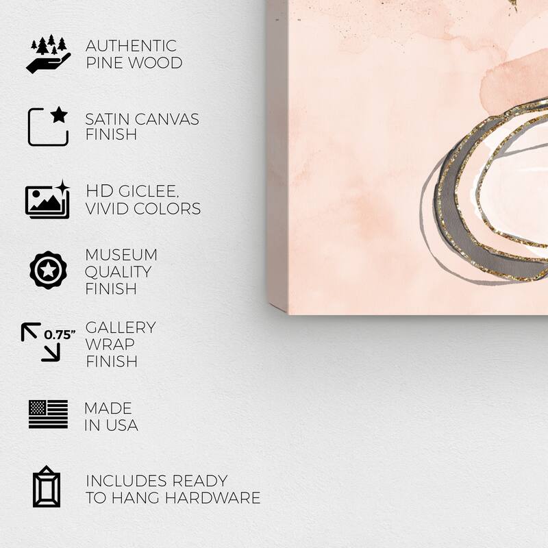 Wynwood Studio Canvas Fashion and Glam Sneaker Glam Pink and Light Pink Modern & Contemporary Wall Art Canvas Print