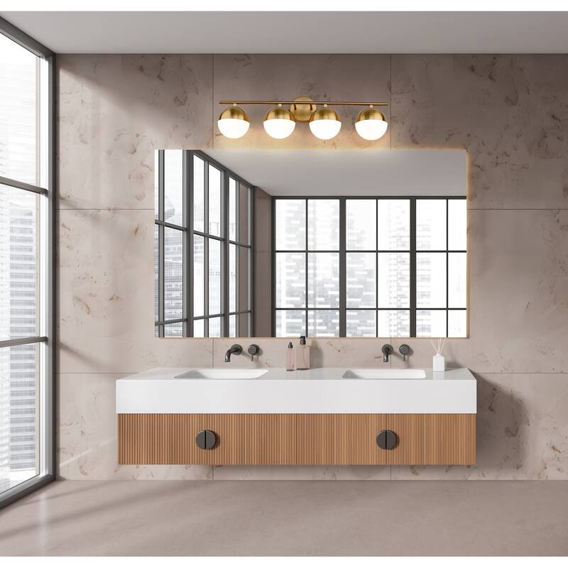 Z-Lite 7517-4V Realm Sphere 4 Light 33" Wide Vanity Light