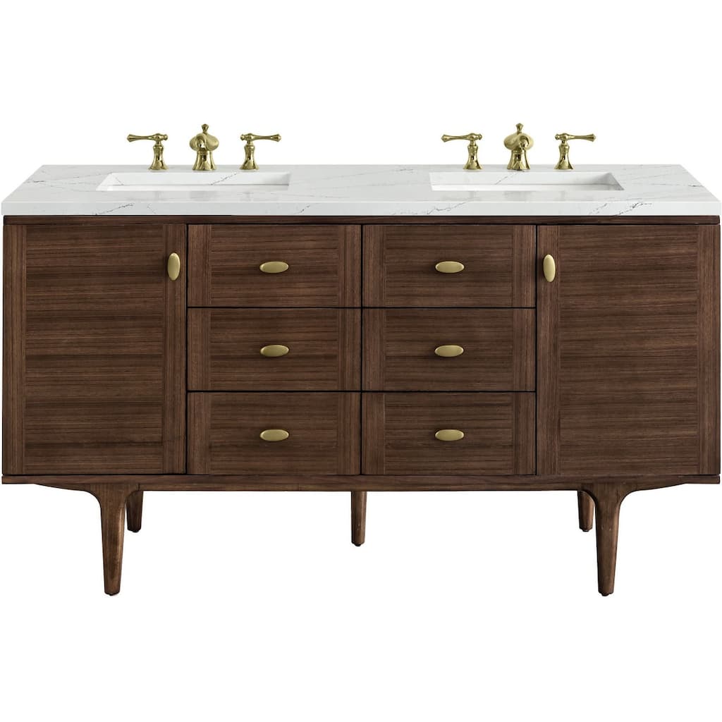 James Martin Vanities 670-V60D-3ENC Amberly 60" Free Standing or Wall