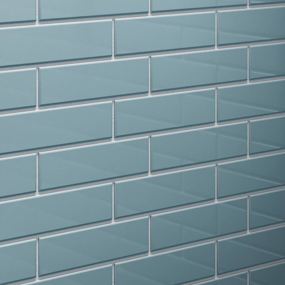 2 in. x 8 in. Glass Subway Wall Tile