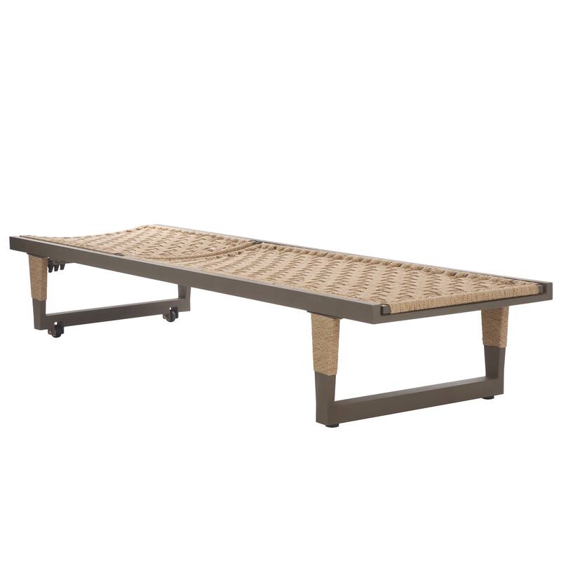 SAFAVIEH Outdoor Living Arthur Lounge Chair - 26"W x 82"D x 38"H